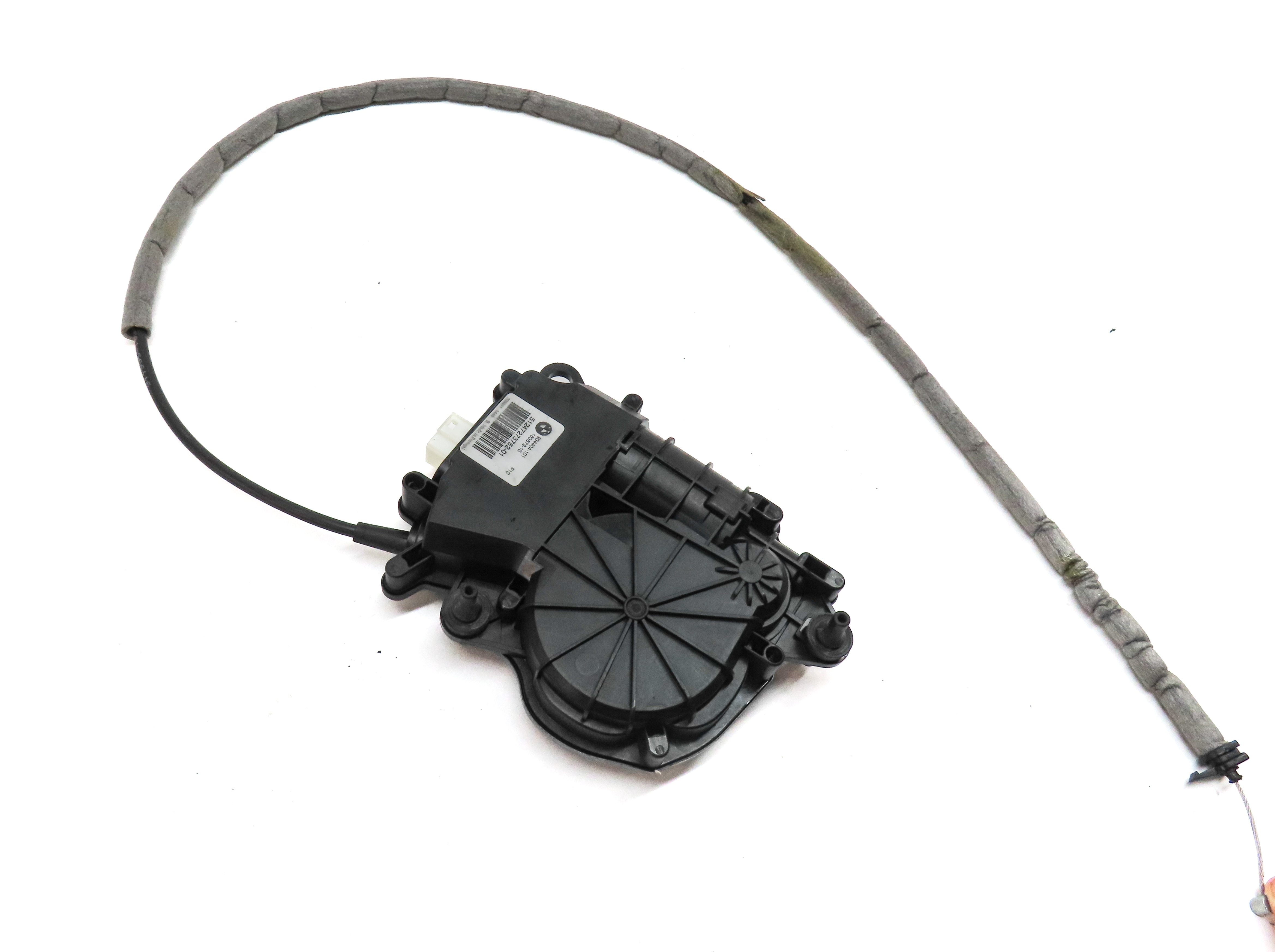 2012 BMW 550I (F10) REAR TRUNK LID SOFT CLOSE LOCK LATCH ACTUATOR MOTOR w/CABLE — exact item pictured